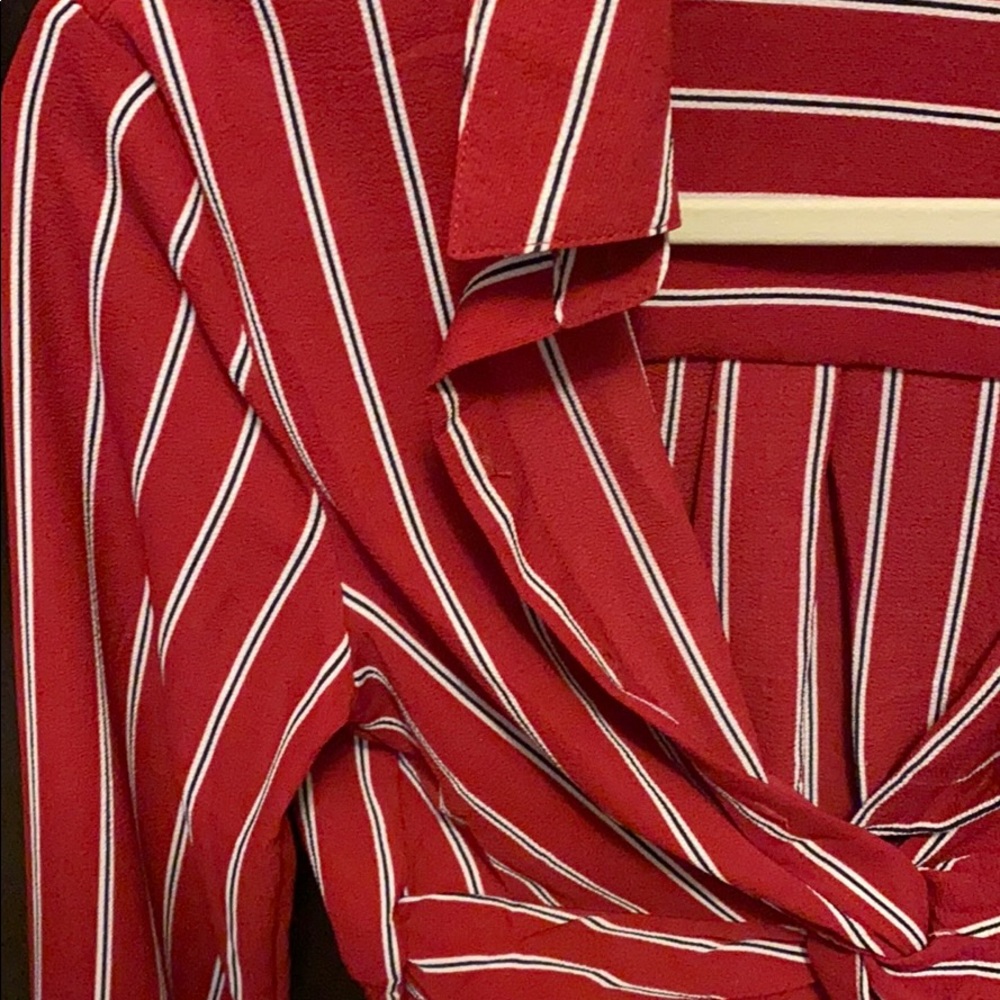 Striped cropped Blouse - Picture 4 of 8
